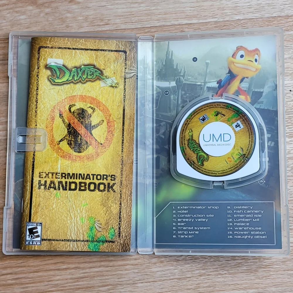 Sony Daxter Greatest Hits - PlayStation Portable Game with Green and Red Cover